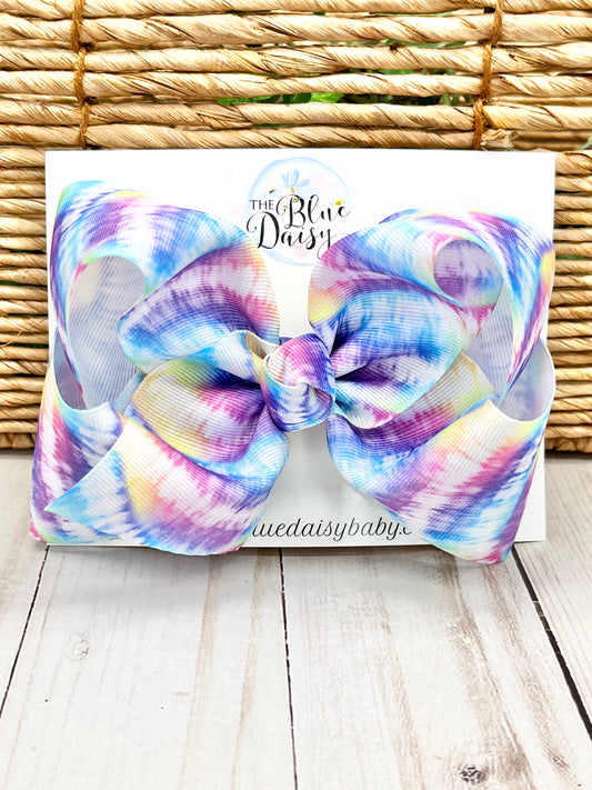 Mermaid Tie Dye Boutique Bow