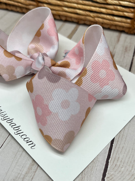 Neutral Flower Boutique Bow