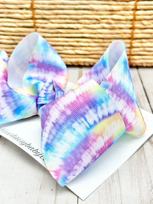 Mermaid Tie Dye Boutique Bow