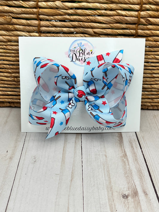 Patrotic Rocket Pop Boutique Bow