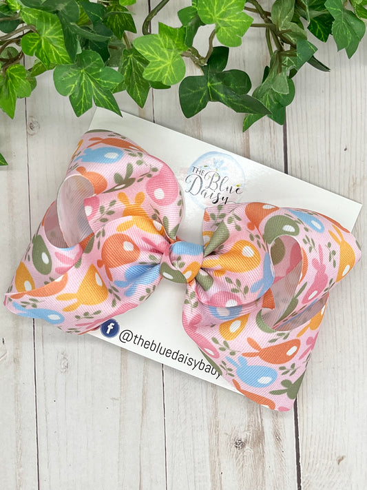 Pastel Bunnies Boutique Bow