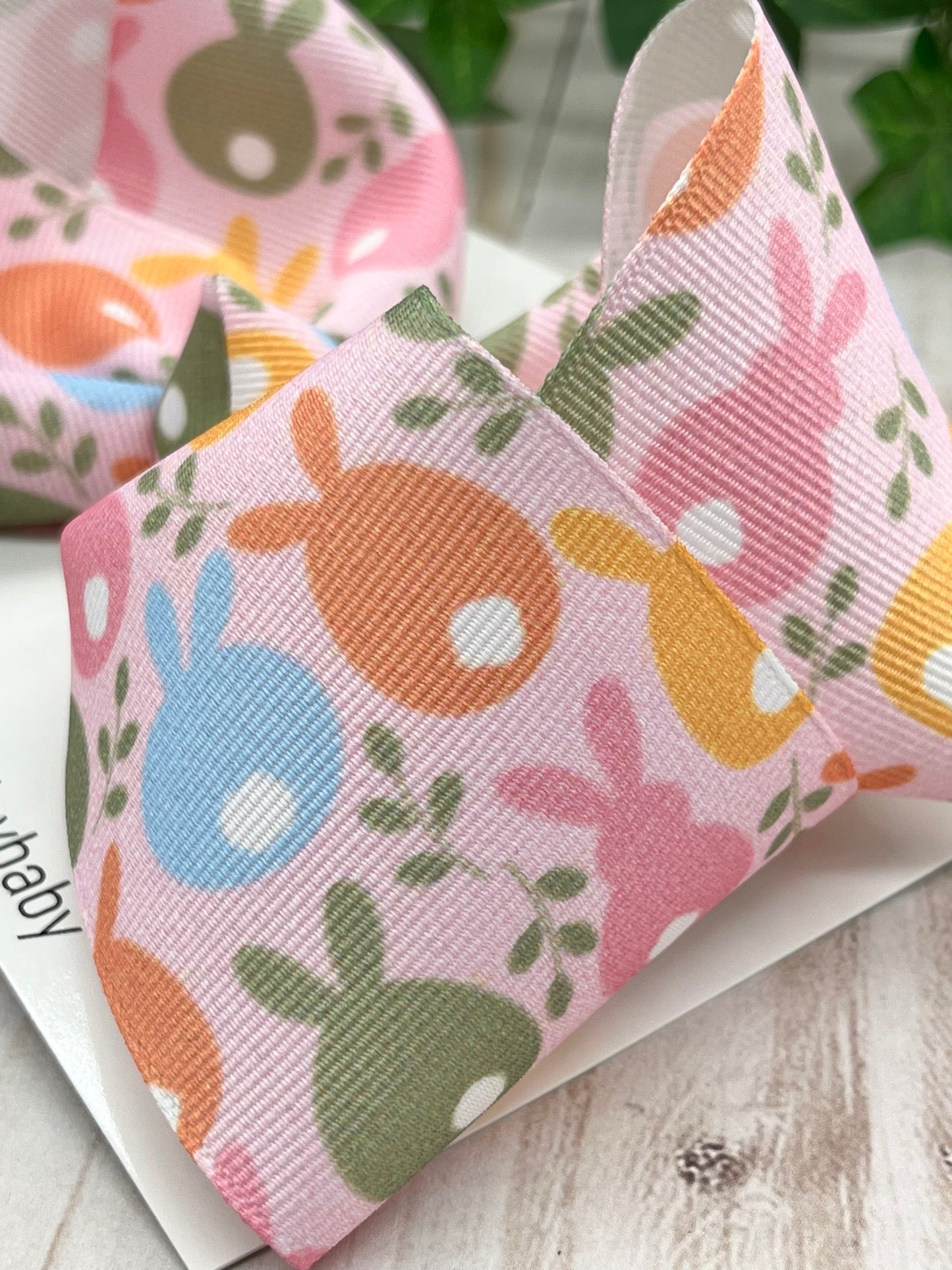Pastel Bunnies Boutique Bow